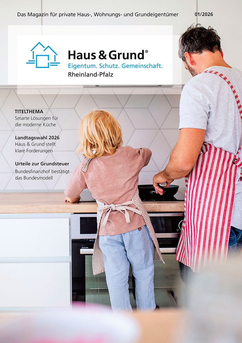 Cover des Mitgliedermagazins Haus & Grund Rheinland-Pfalz