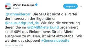 Posting des SPD-Politikers Schneider